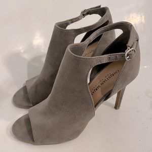 Christian Soriano Ivy Hooded Peep-Toe Pump Heels